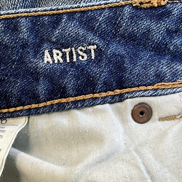 American Eagle Artist Crop Jeans Sz 6 - Picture 3 of 8